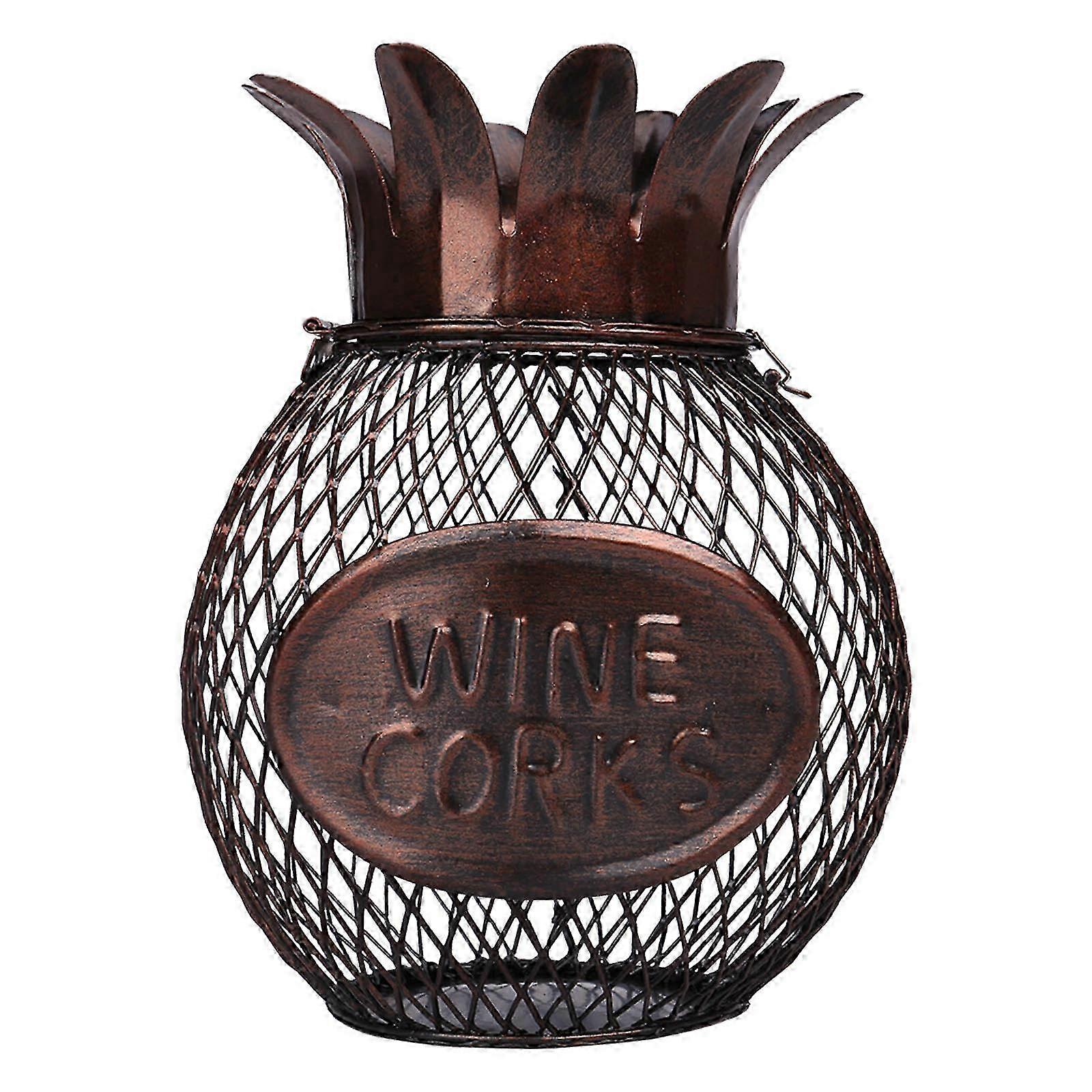 TOOARTS Handmade Pineapple Wine Cork Holder - Home Decor & Practical Craft