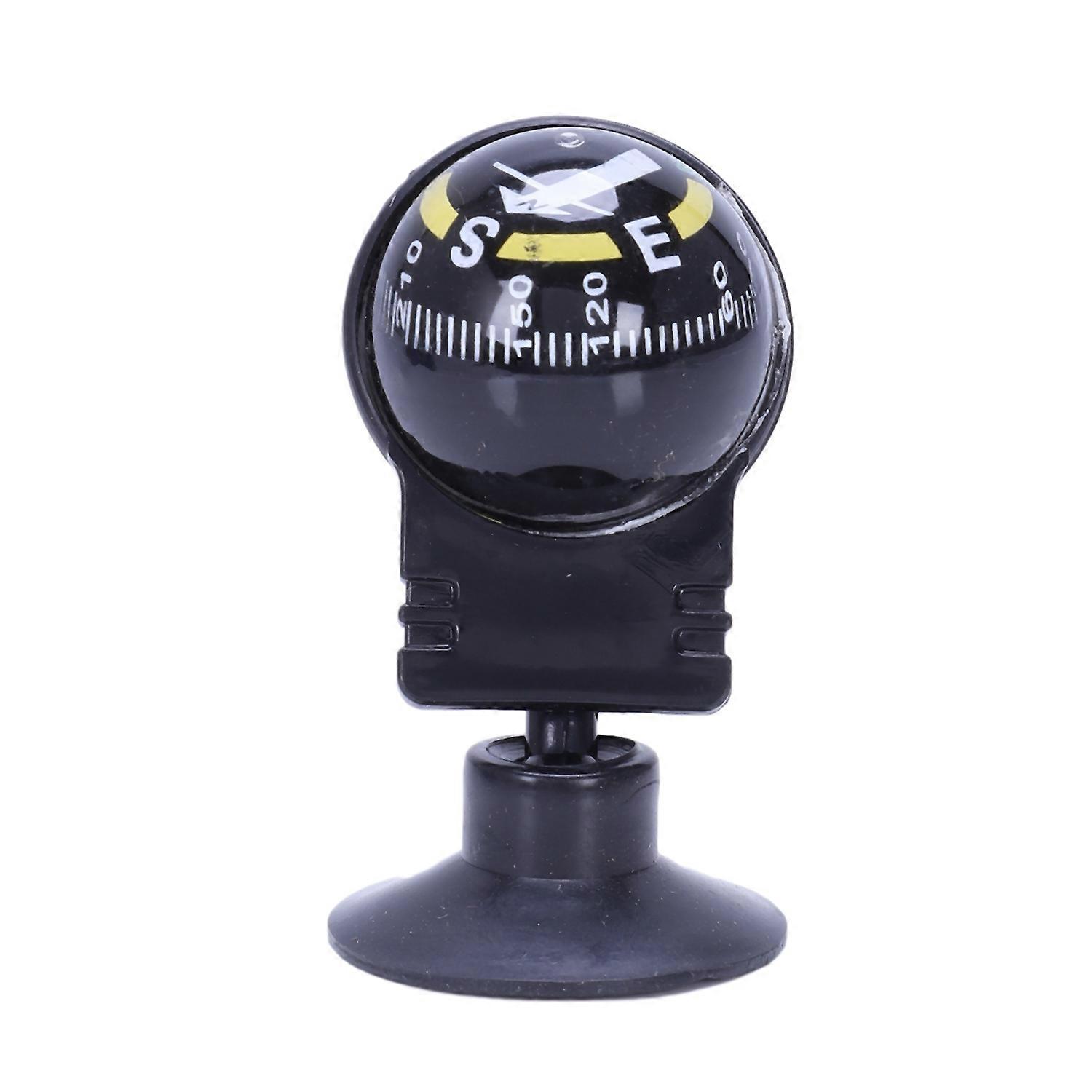 Car Vehicle Floating Ball Magnetic Navigation Compass Black