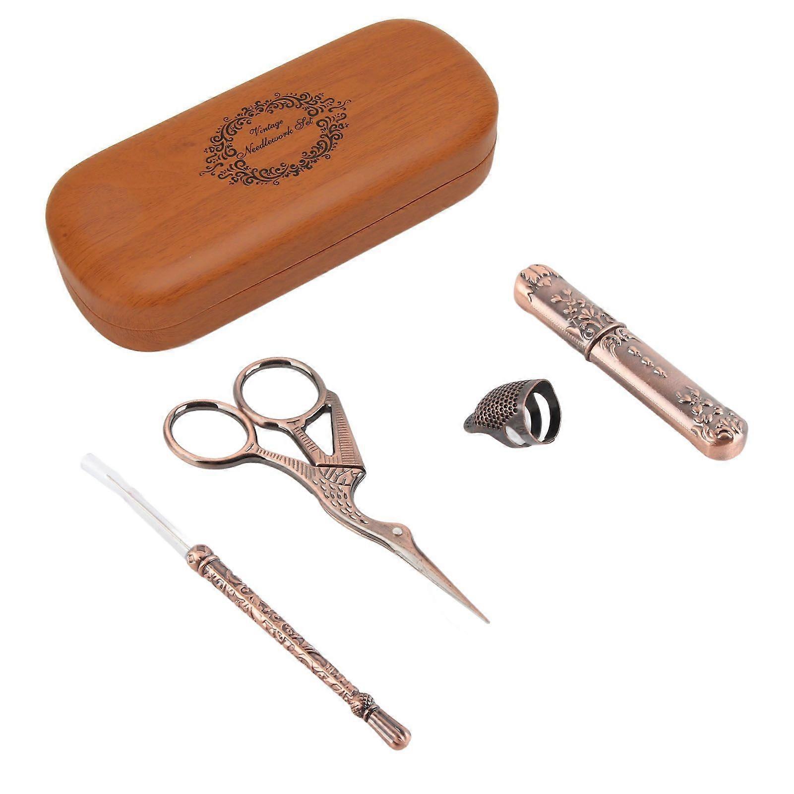 2025 أحدث طراز مقص التطريز طقم مقص التطريز الخياطة المخرز