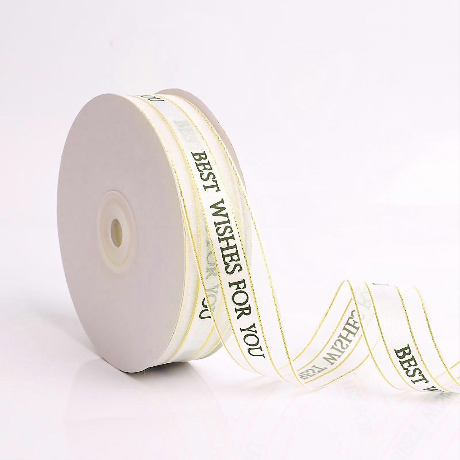 2025 أحدث نموذج هدية الشريط تصميم رسالة ألوان زاهية لا تتلاشى واسعة