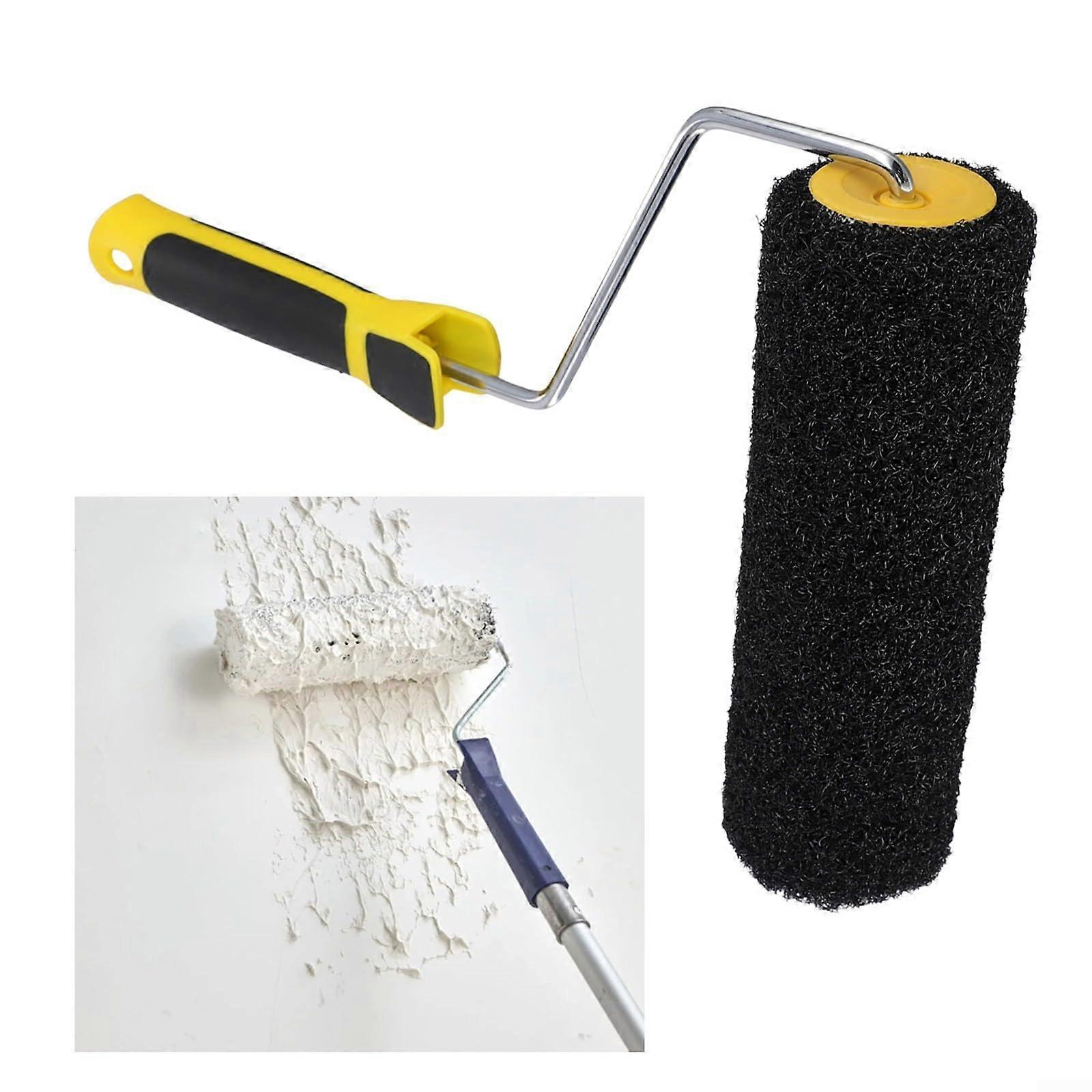 纹理油漆滚筒，艺术图案，装饰画，9.25英寸尼龙刷毛，墙画装饰工具，纹理海绵滚筒