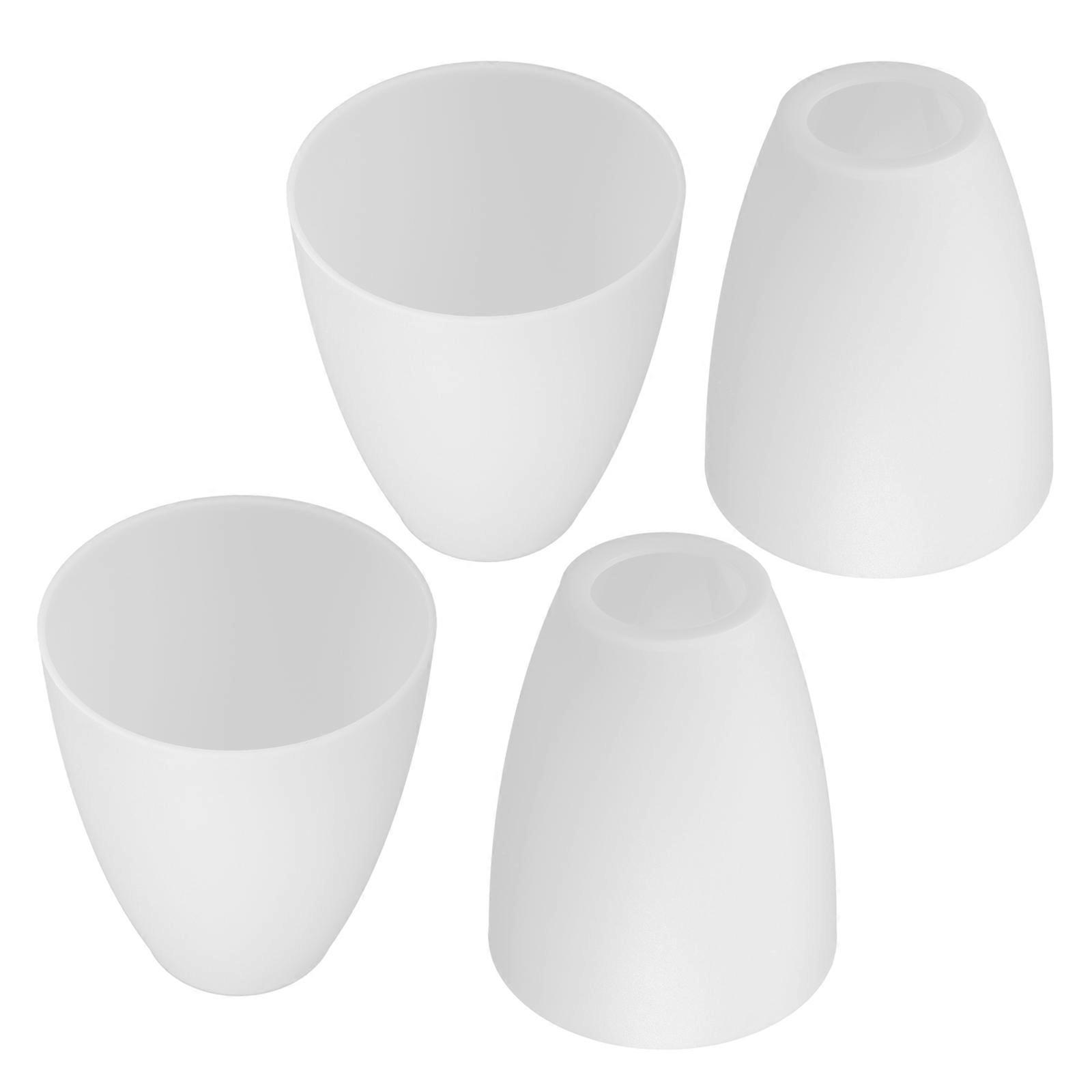 Plastic Lamp Shade Replacement for Table and Floor Lamps, Simple White Middle Cover, Warm Light Diffuser for Household Use