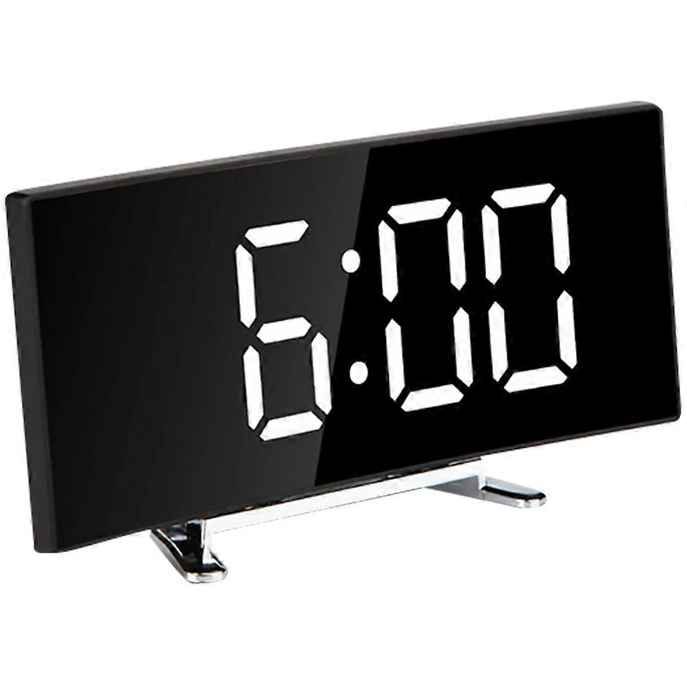 Bedside Alarm Clock Creative Alarm Clock Time Display Office Use Black 17X7CM 1Pcs