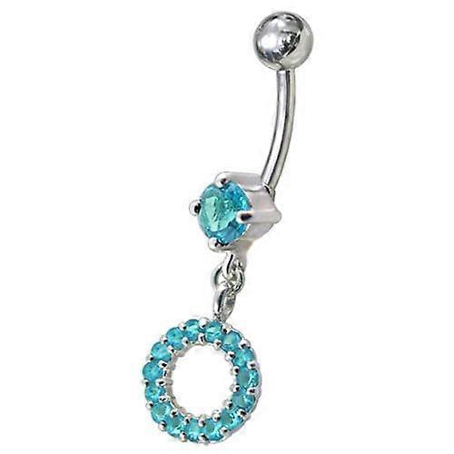 Fancy Multi Jewelled Dangling Belly Ring