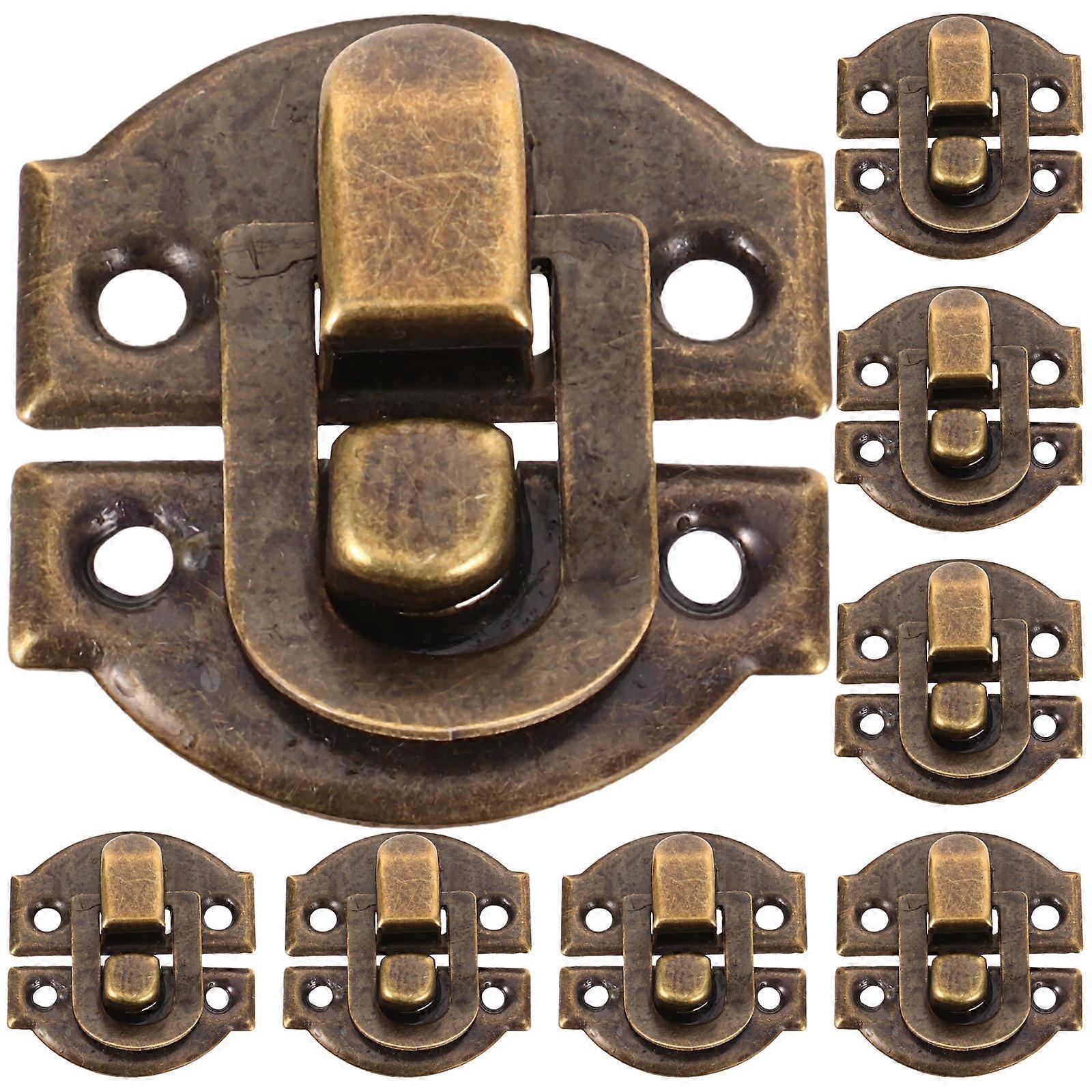 Retro Hasp Latch Decorative Hasp Latch Iron Material for Various Boxes and Cabinets Suitable for Homeowners 30Pcs