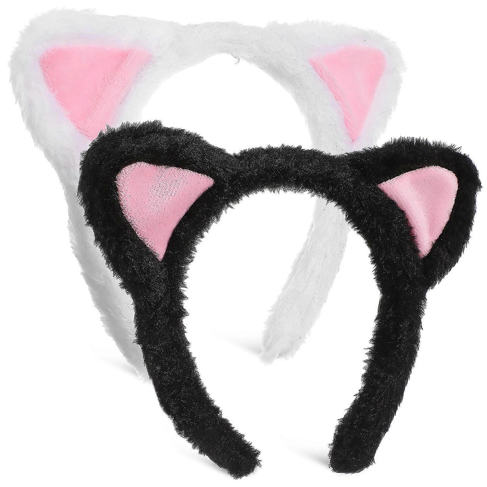 Cute Headbands Fuzzy Headband Themed Events Multi-colored 2Pcs