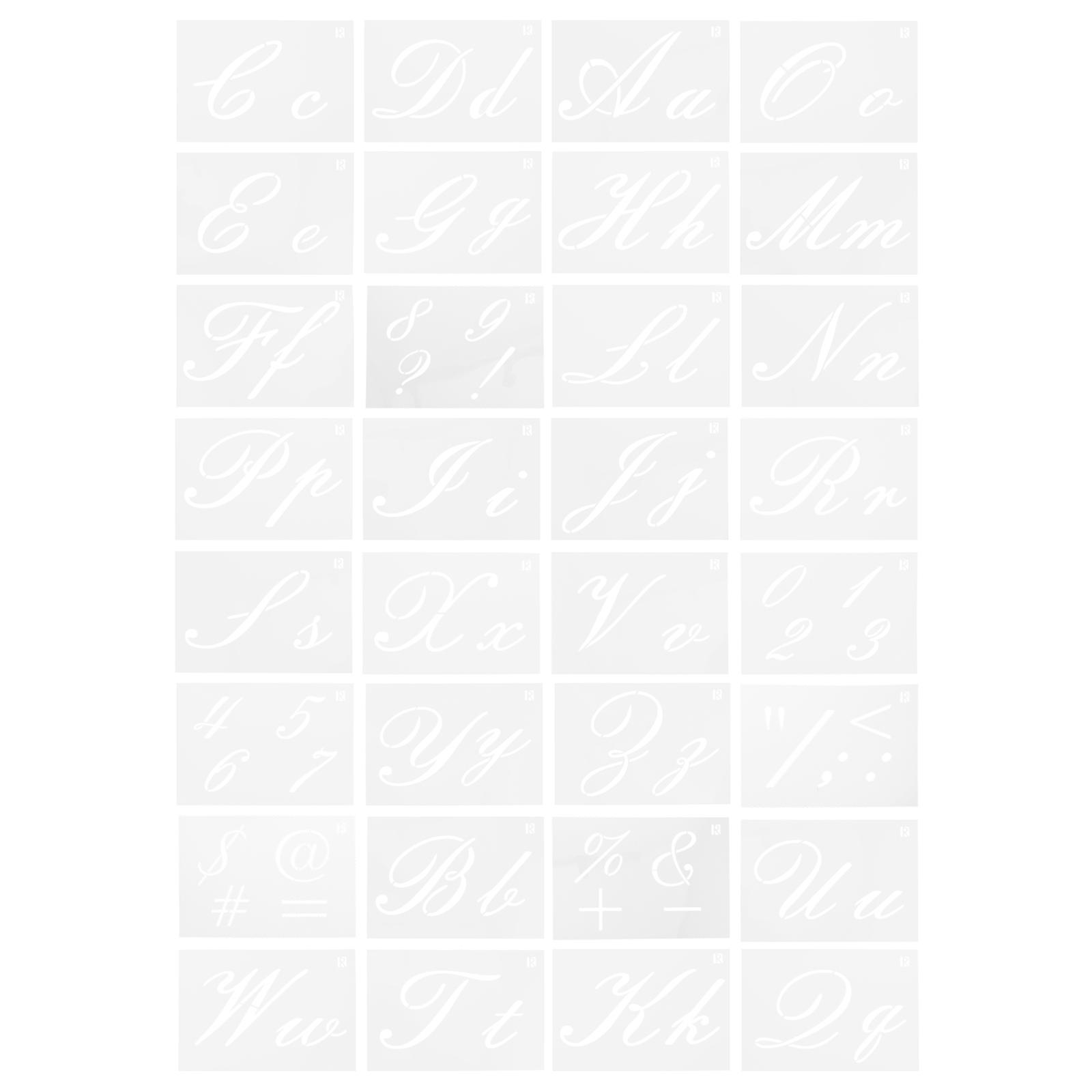 Drawing Painting Stencils Reusable Flat White 21X15cm Templates for Painting Kids 32 Sheets