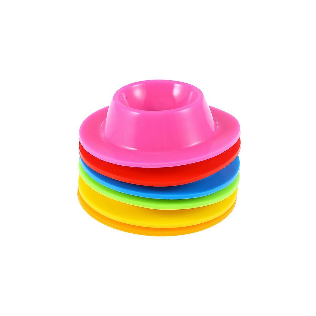 Silicone Egg Cup Food Grade Safe Heat Resistant for Kitchen Use Assorted Color 6 Pieces