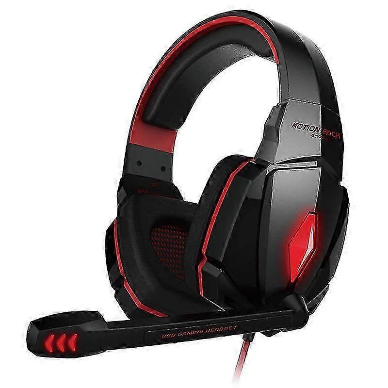 2 Colors Gaming Headset For Ps4, Xbox One Controller, Pc, Over Ear Headphones With Noise Cancelling Mic, Soft Memory Earmuffs, Led Light, Stere