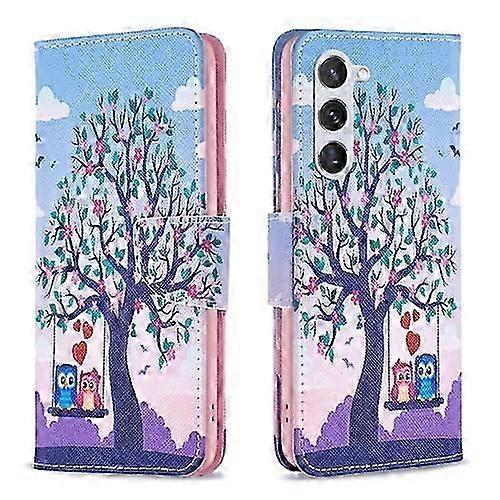 For Samsung Galaxy S24 5G Colored Drawing Pattern Leather Mobile Phone Case