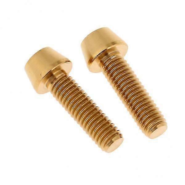 3x2x M6 Titanium Ti Screw Fairing Bolt Taper Conical Hex Head Golden M6x18mm