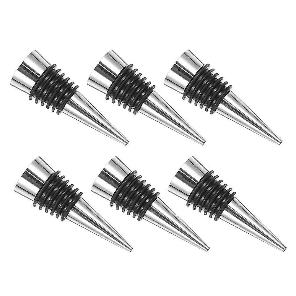 6pcs Reusable & Whiskey Stoppers Stylish Seals for Home and Party Use