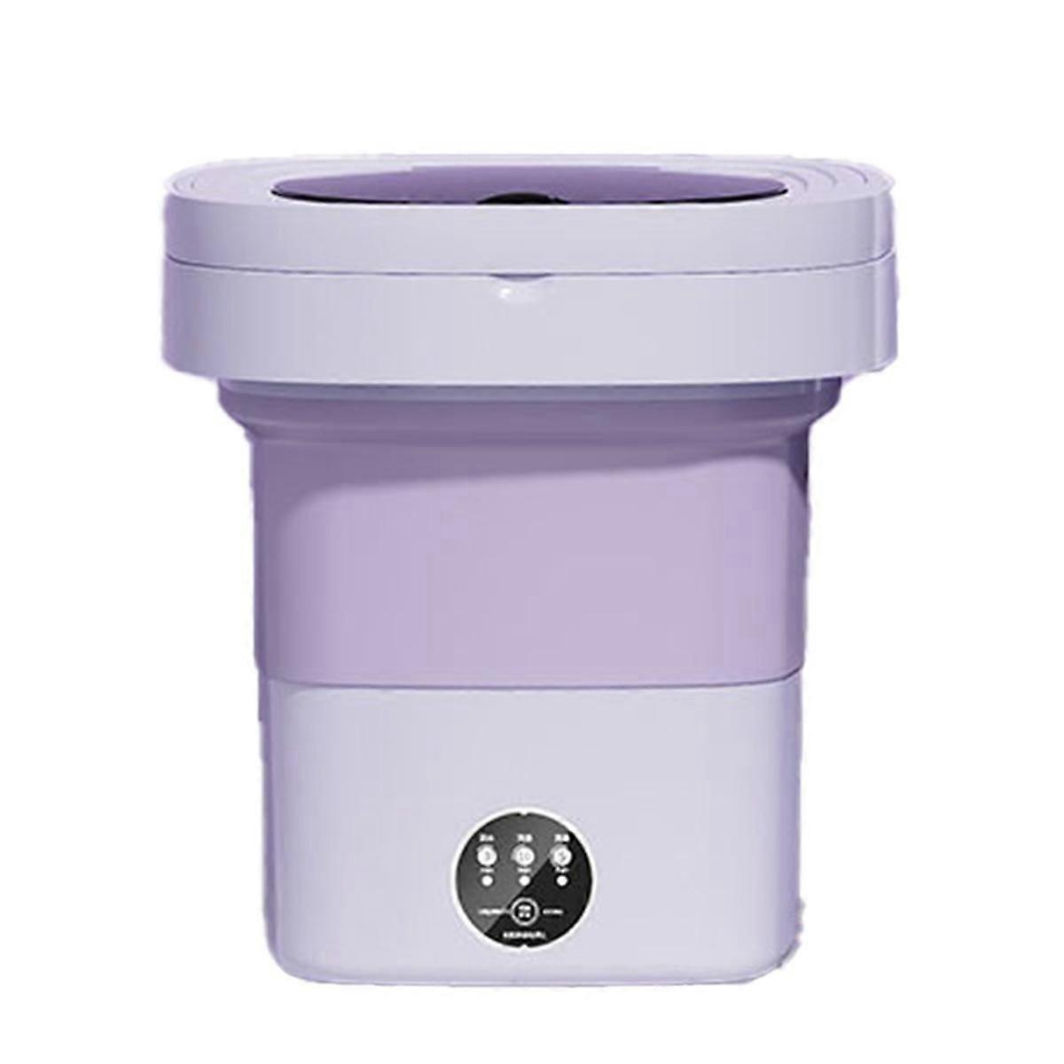 Folding Washing Machine Portable Small Washing Machine Mini Underwear Cleaning Machine 8L (US Plug)
