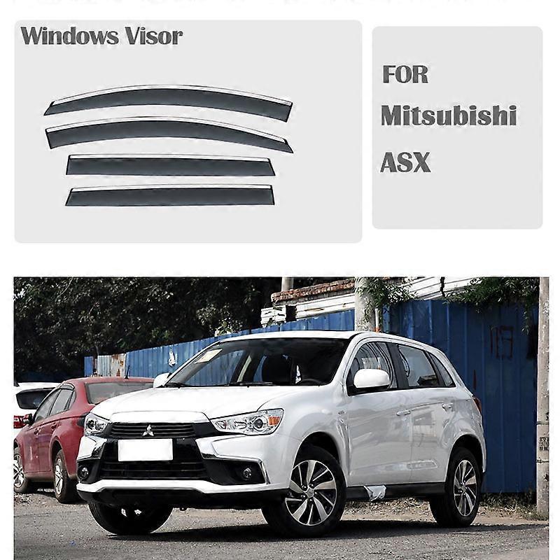 Suitable FOR Mitsubishi ASX 2010-2022 Window Visors Rain Guard Windows Rain Cover Deflector Awning Shield Vent Guard Shade Cover Trim