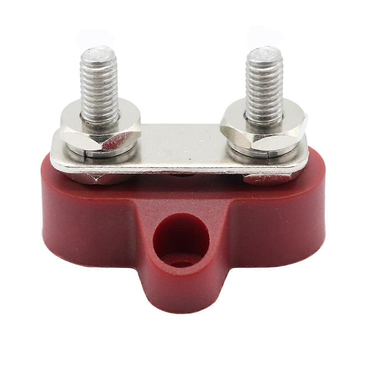 Power Outlet Terminal Block Heavy Duty Red 4.50X4.30X3.20CM For Car Boat 1Set