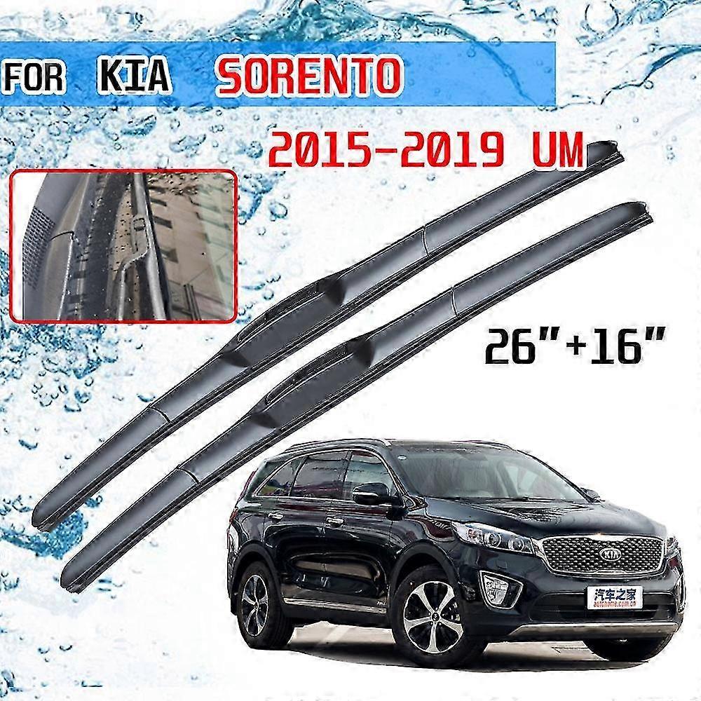 Front Wiper Broom Accessories for Suitable for Certain Brand Sorento 2015 to 2019, Includes Front Wiper Brooms, Crochet U J