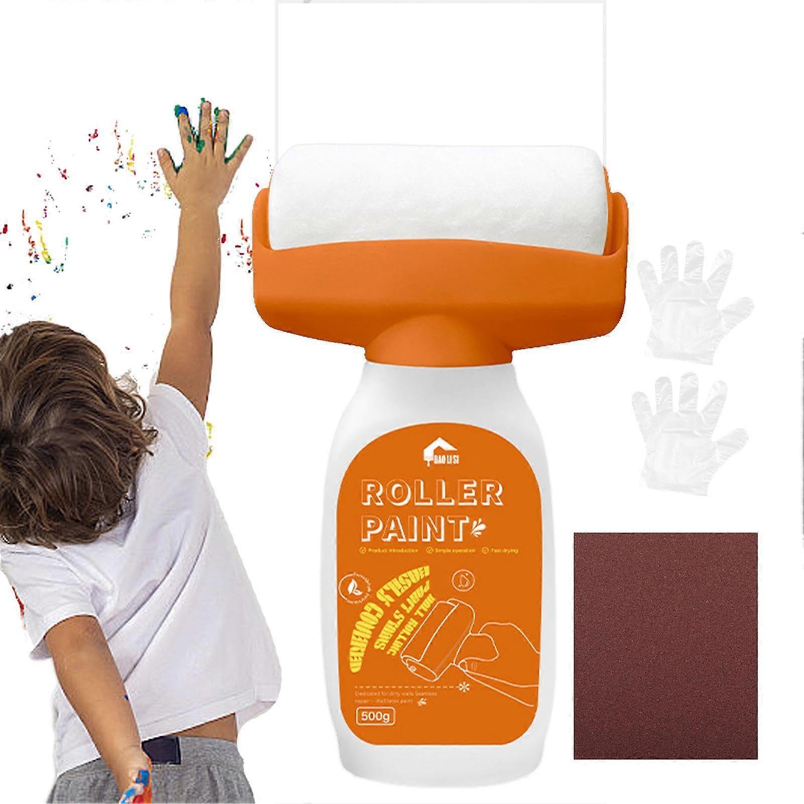 Wall Paint Roller Quick Drying Roller Brush For Wall Repair Small Size Reusable Wall Paint Tool For White Walls