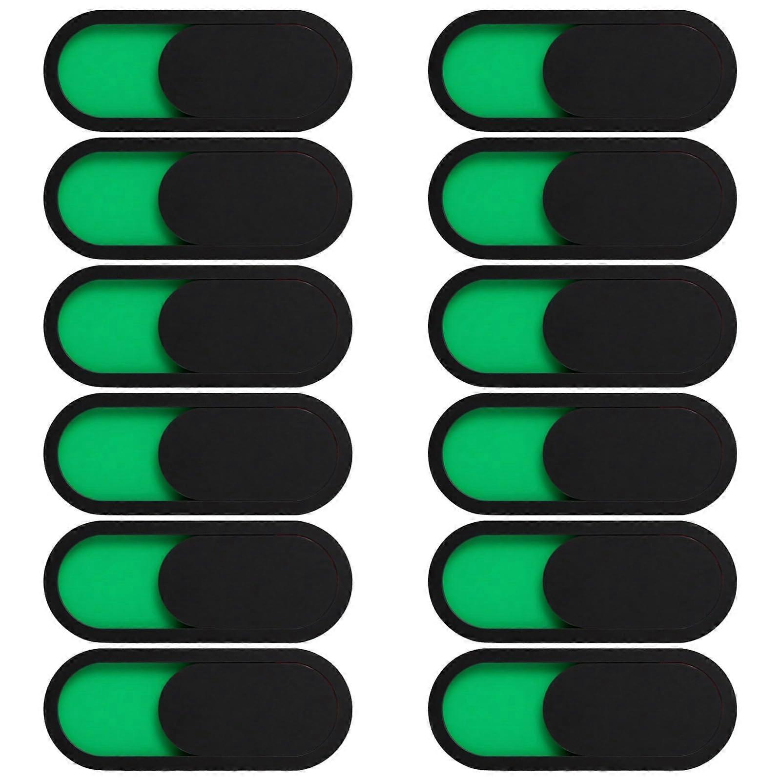 Privacy Signs for Sliding Doors, Green and Red Indicators, 4 x 1.6 inches, Pack of 12