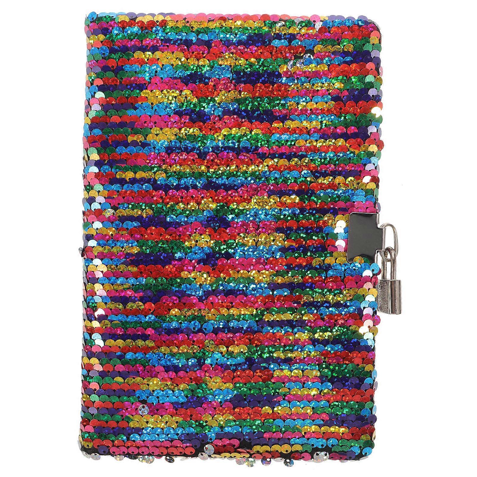 Desk Notepad Mermaid Sequins Diary Multicolor Children Drawing Reversible Sequins 1Set