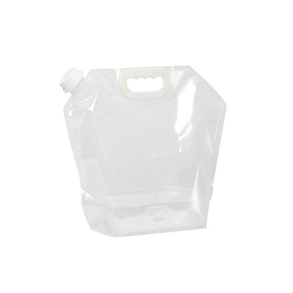 Large Capacity Water Bag 5L Portable Foldable Drinking Water Container for Outdoor Supplies Camping Gear 5Pcs
