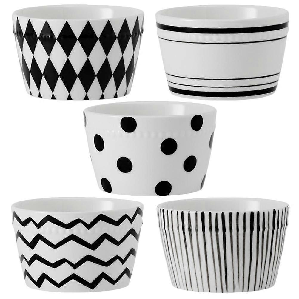 5pcs Ceramic Rice Bowls – & Versatile for Home or Restaurant Use, Dishwasher and Microwave Safe