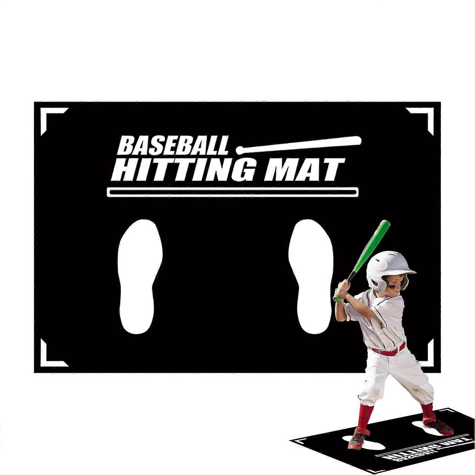Baseball Hitting Mat, NonSlip Softball Practice Turf, Batters Box Turf, 90 x 60 cm