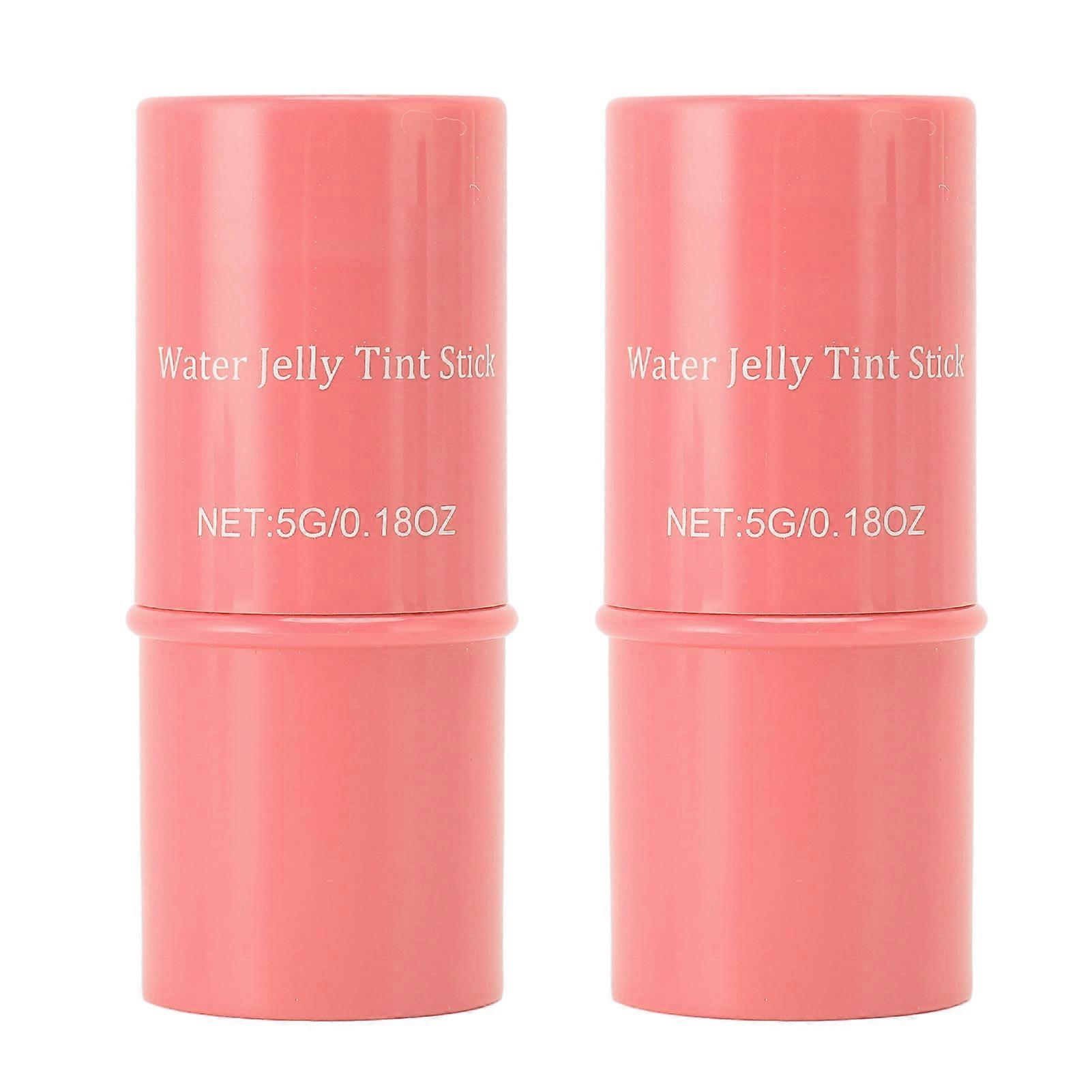 5gx2 Blush Face Makeup Stick Multi Purpose Cream Blush and Lip Makeup Stick for Home Red