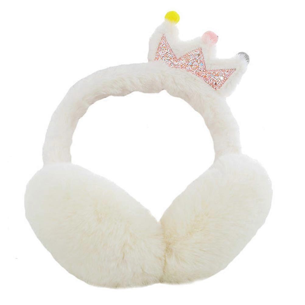 Children Earmuffs Warmth in Winter Simple Design Rabbit Imitation 8.7X5.9X3.9in 1Pack