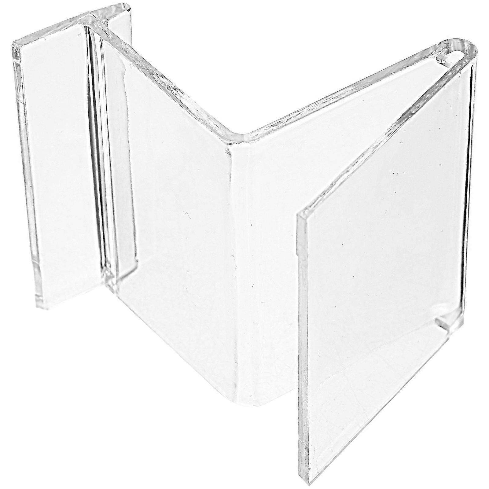 5pcs Transparent Plastic Wallet Display Stand, Compact Show Rack for Organizing Wallets, CD Storage – Durable & Lightweight Design for Easy Use