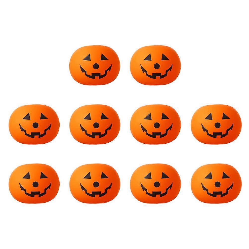 Halloween Pumpkin Shape Latex Balloon for Wedding Decoration Orange Color with Glowing Effect 10Pcs
