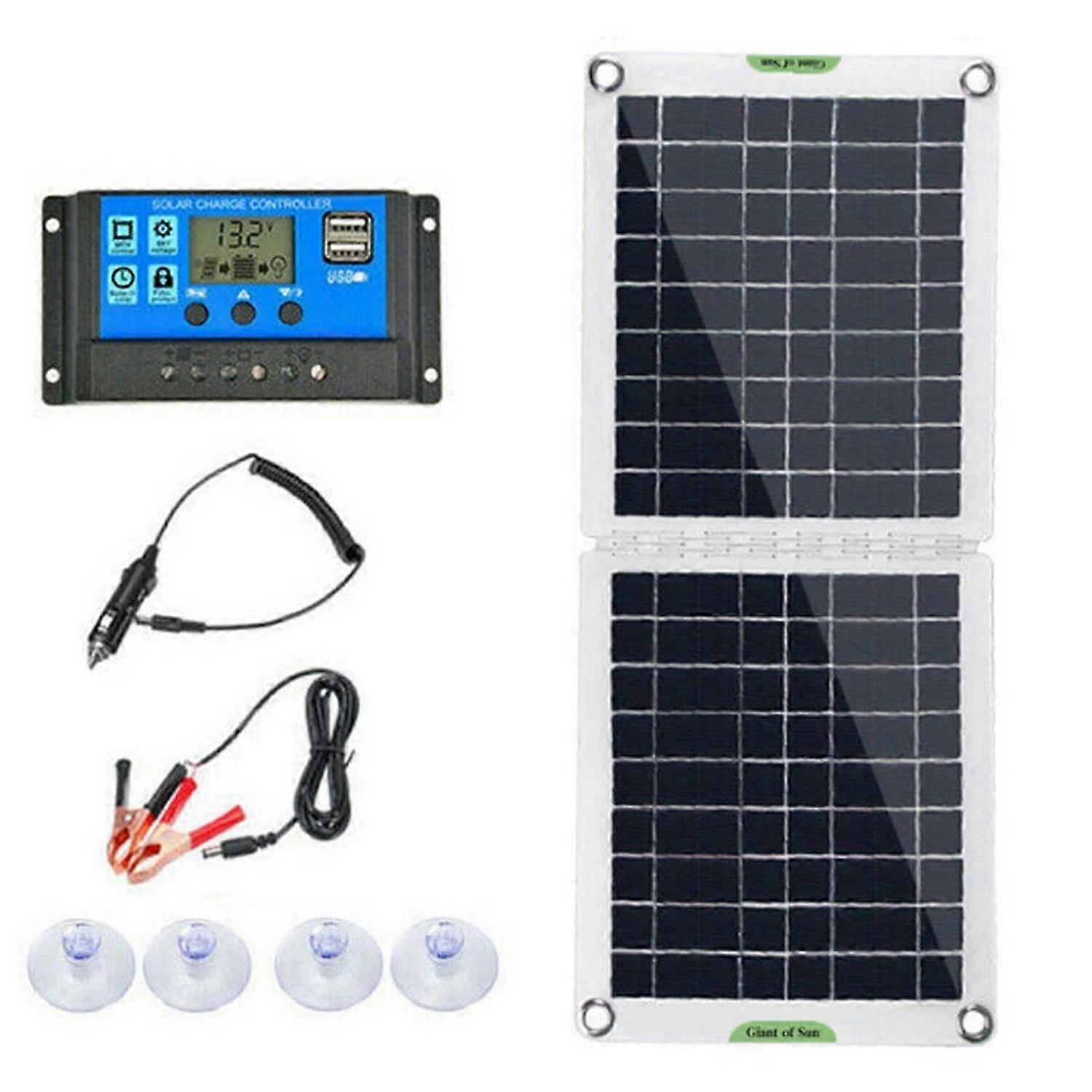 Portable Power Station Solar Generator with 60W Foldable Solar Panel Camp 2022
