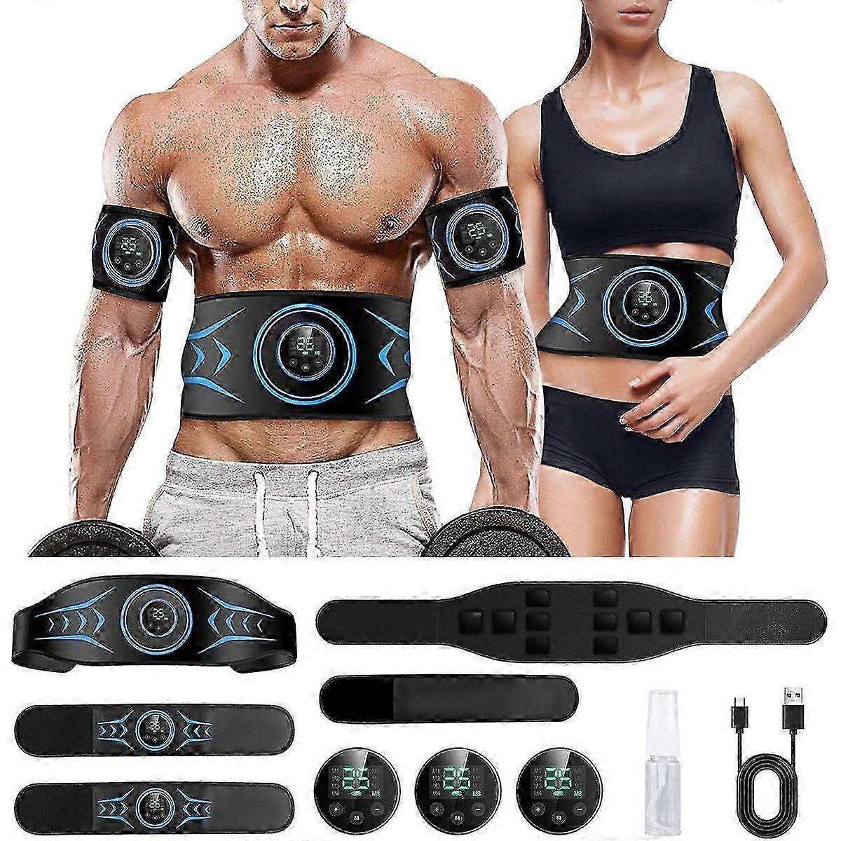 EMS device training device, EMS abdominal muscle trainer with 8 modes and 25 intensities