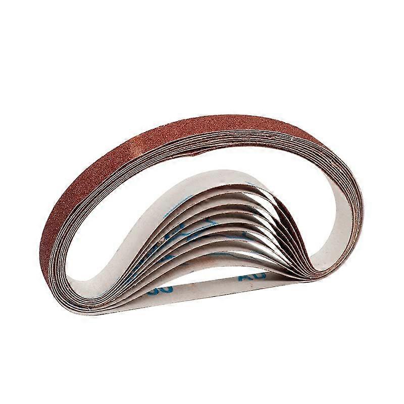 Sanding Belt 452 x 15mm 400 Grit for Belt Sander Adapter Polishing Machine, Set of 10