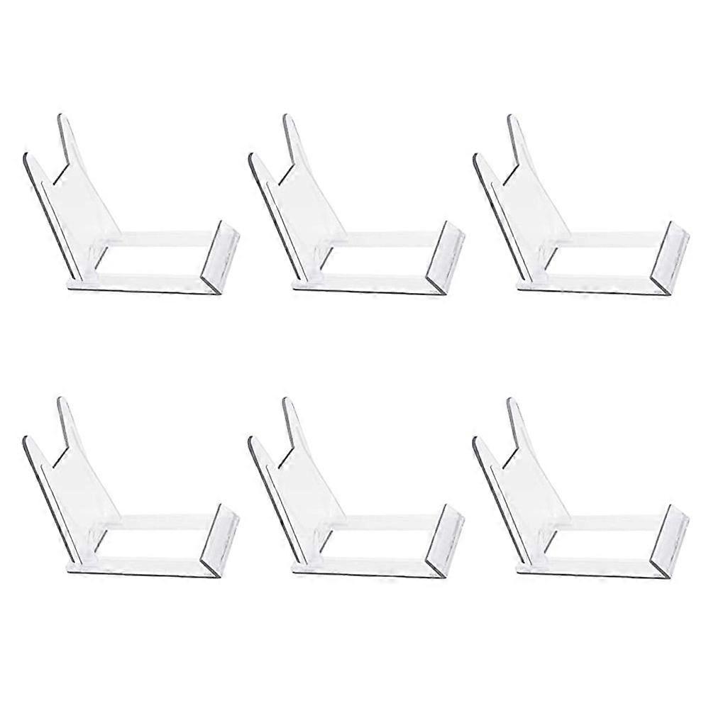 6pcs Multipurpose Display Racks Plates Storage Holders Bowls Display Stand