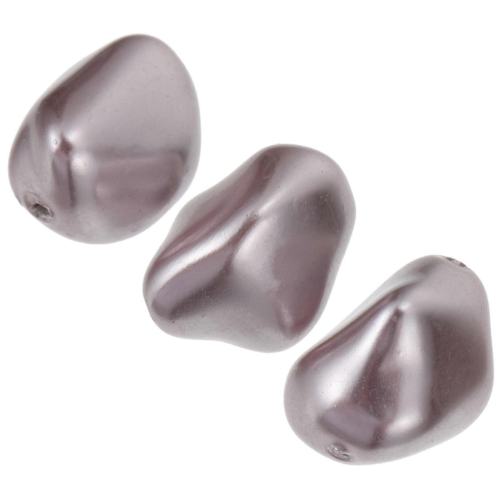 3pcs Shell Design Jewelry Making Beads Irregular Shaped Beads DIY Jewelry Supply