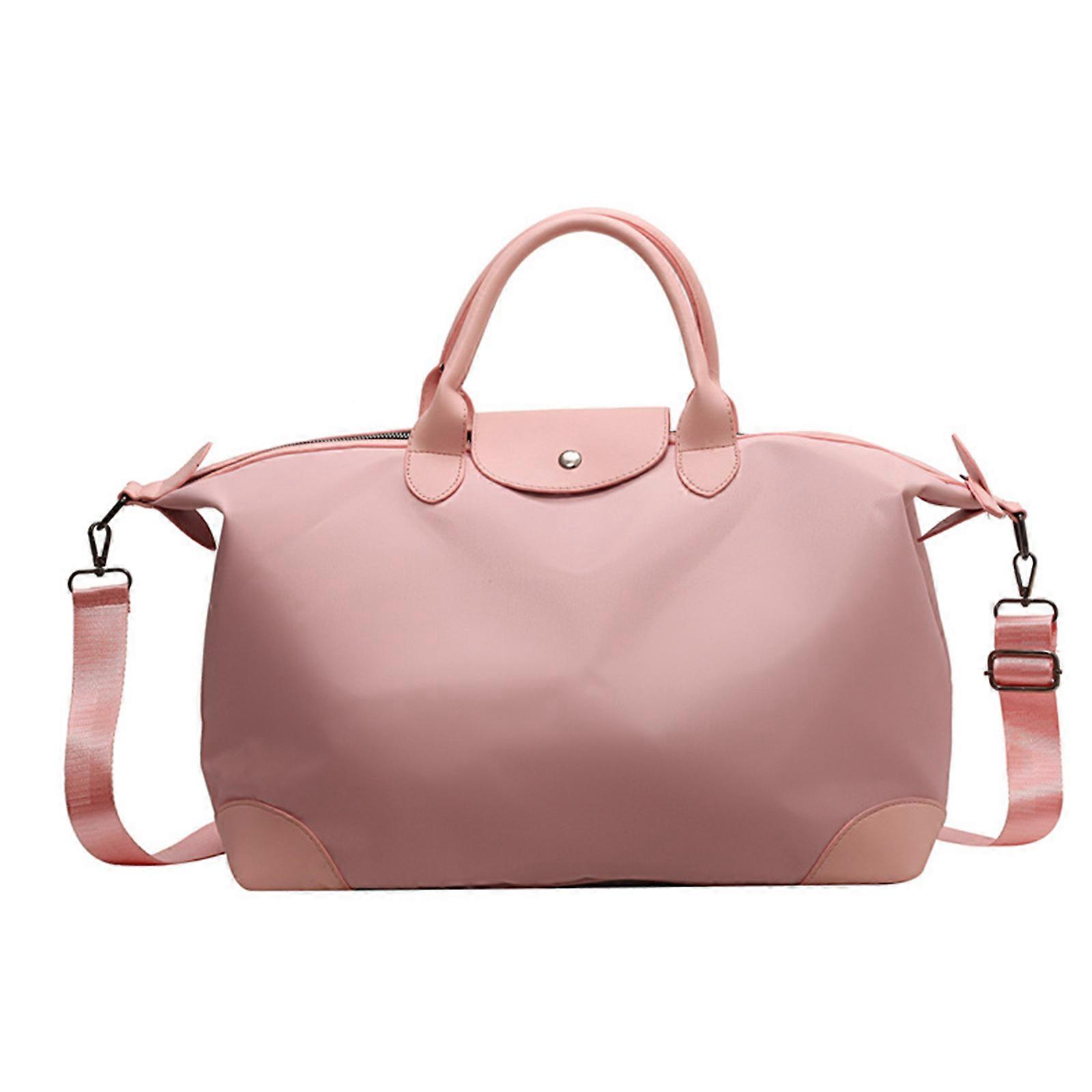 Borsa Carryall Per Il Fitness Da Viaggio E L'uso Quotidiano Design Leggero In Tessuto Oxford Con Opzione Di Trasporto Multipla Rosa
