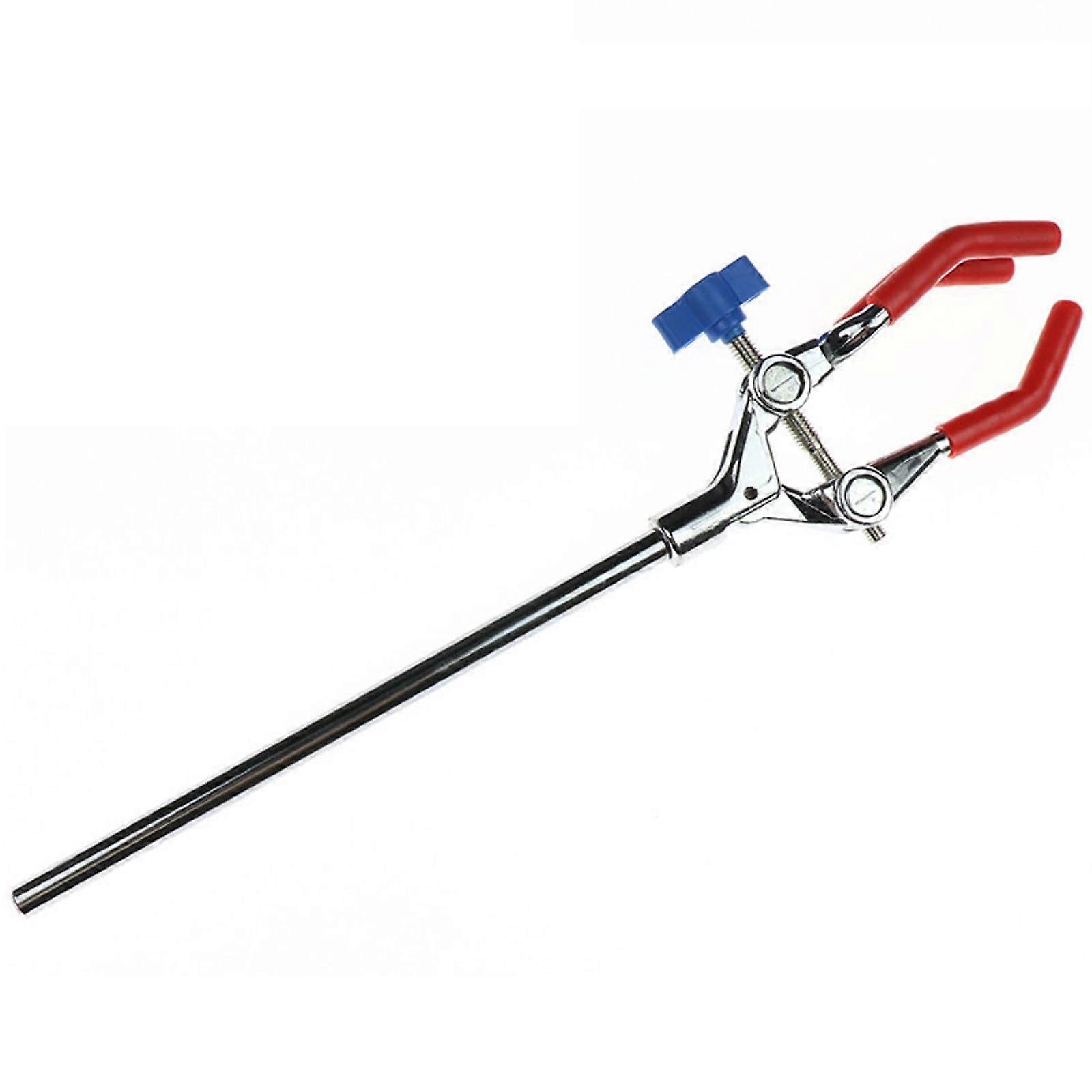 Laboratory Clamp 3 Prong Pipe Holder for Test Tubes Bottles Condensers Adjustable Laboratory Accessories