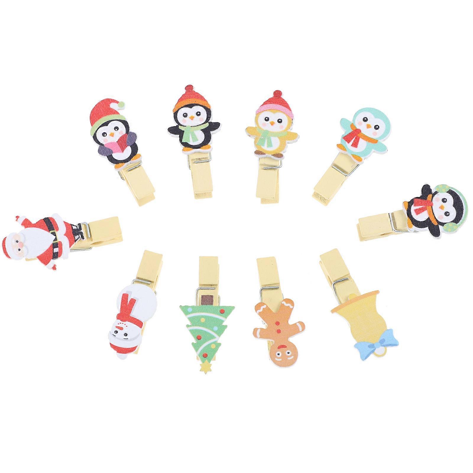 Assorted Color Picture Pegs Hold Photographs Send Memo For Holiday Gatherings 40Pcs