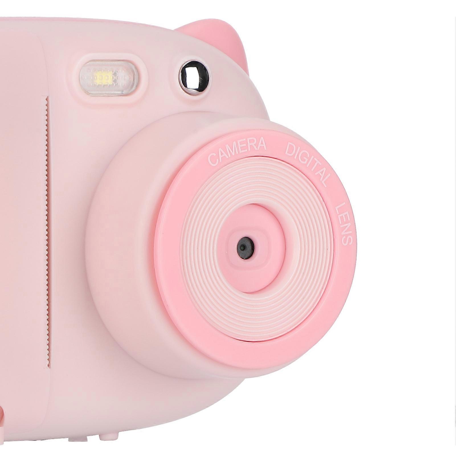 Børneprintkamera Instant Mini Børne WiFi Timer Bærbar High Definition Selfie P40Pink