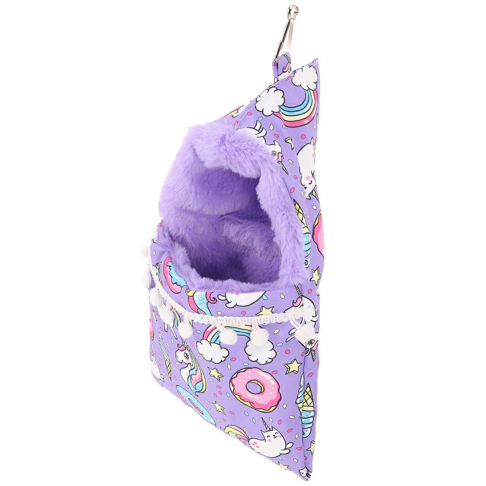 Hamster Hanging Hammock Bed Warm Durable Canvas Nest Easy To Clean Versatile Design For Ferrets Guinea Pigs Other Animals