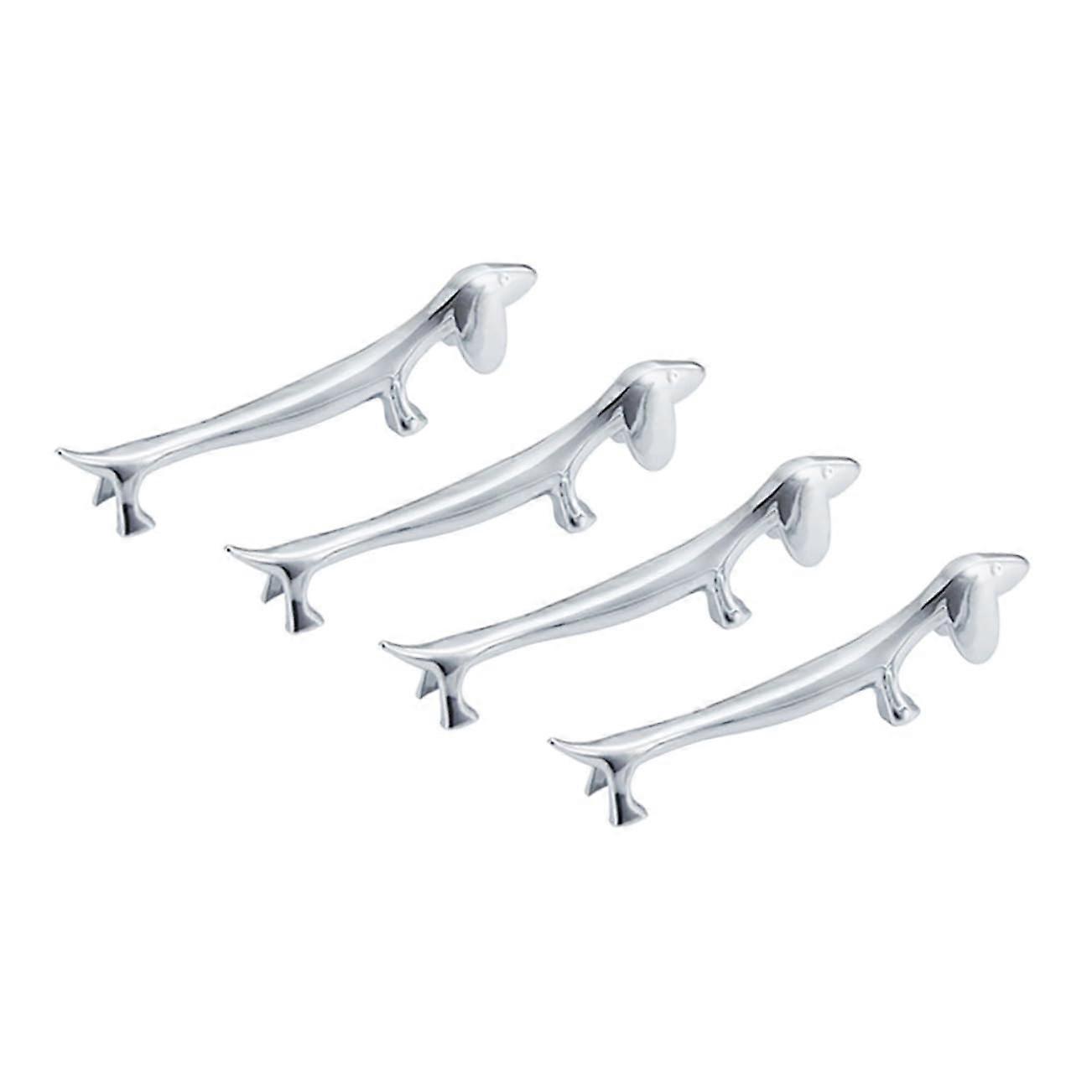 Set of 4 Chopstick Racks, Dog Shape, Chopstick Holder for Table Organisation, Stylish Cutlery Tray for Your Kitchen
