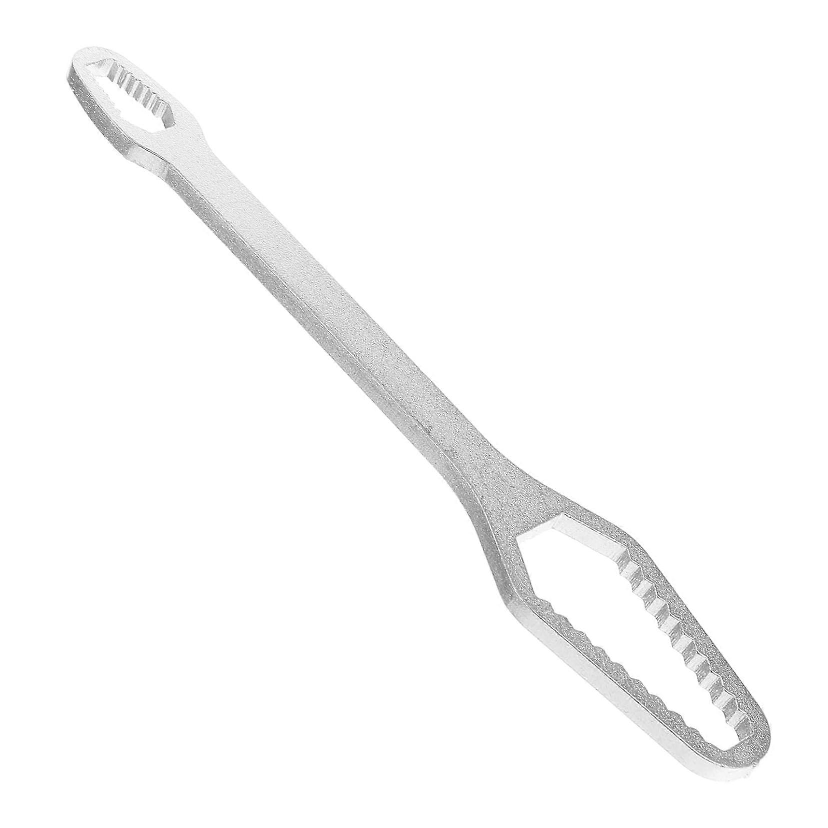 multifunctional fish bone wrench adjustable double wrench selfadjusting wrench flaring nut wrench universal wrench chrome vanadium steel silver