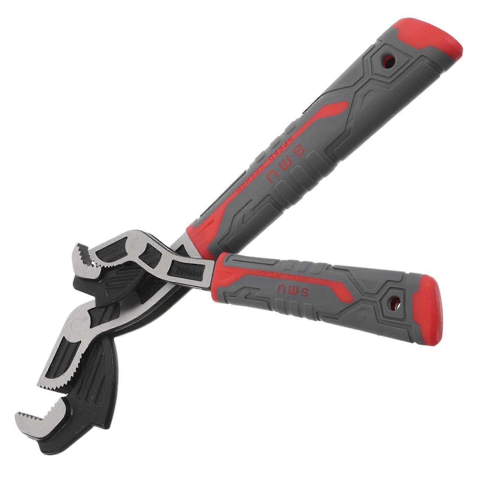 2 Pieces Multifunctional Adjustable SelfLocking Wrench for Plumbing and  Work with Automatic Size Adjustment and Flexible Application