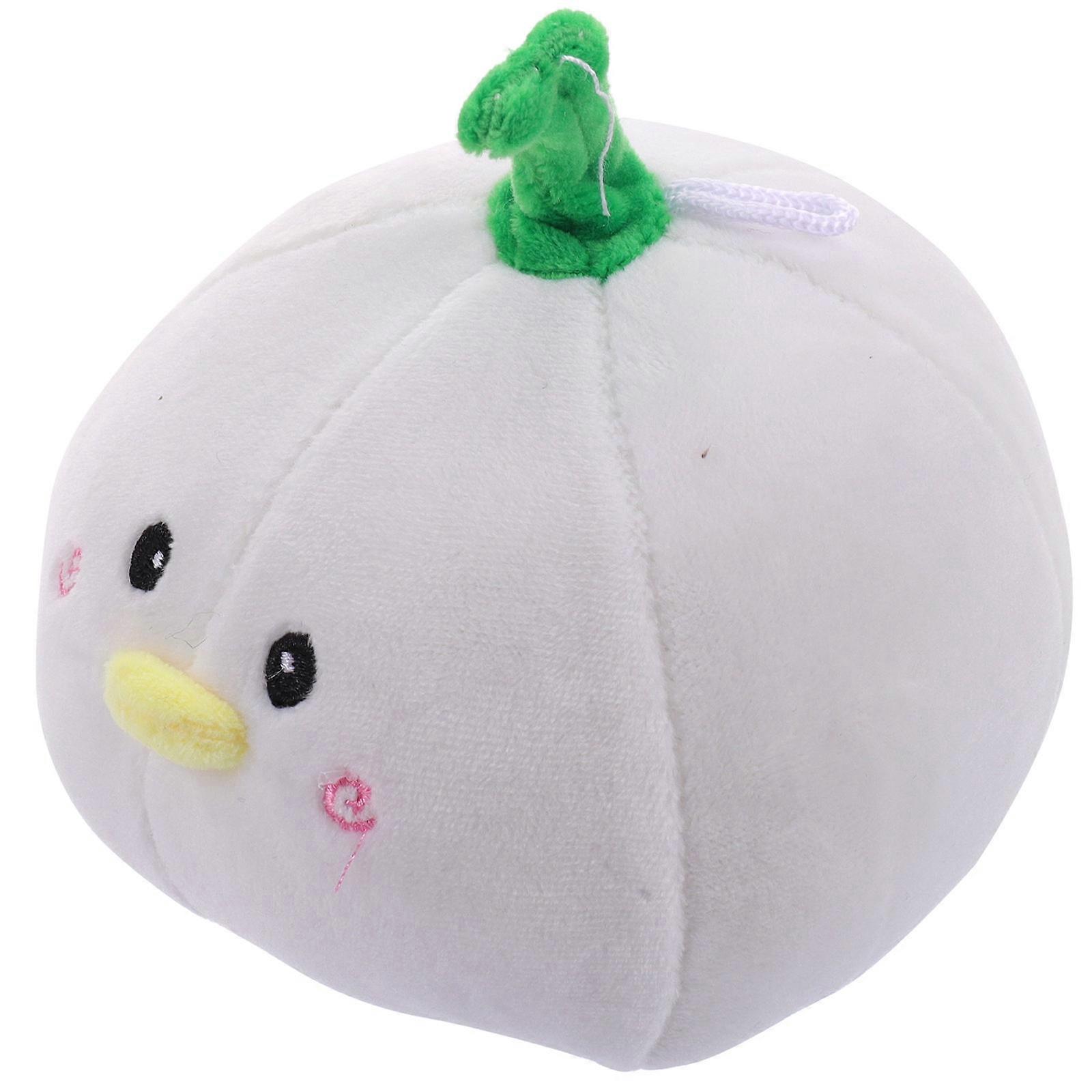 Funny Stuffed Animal Garlic Duck Plush Toy Meticulous Workmanship Not Easy To Deform 14.5X13X12CM 1Set