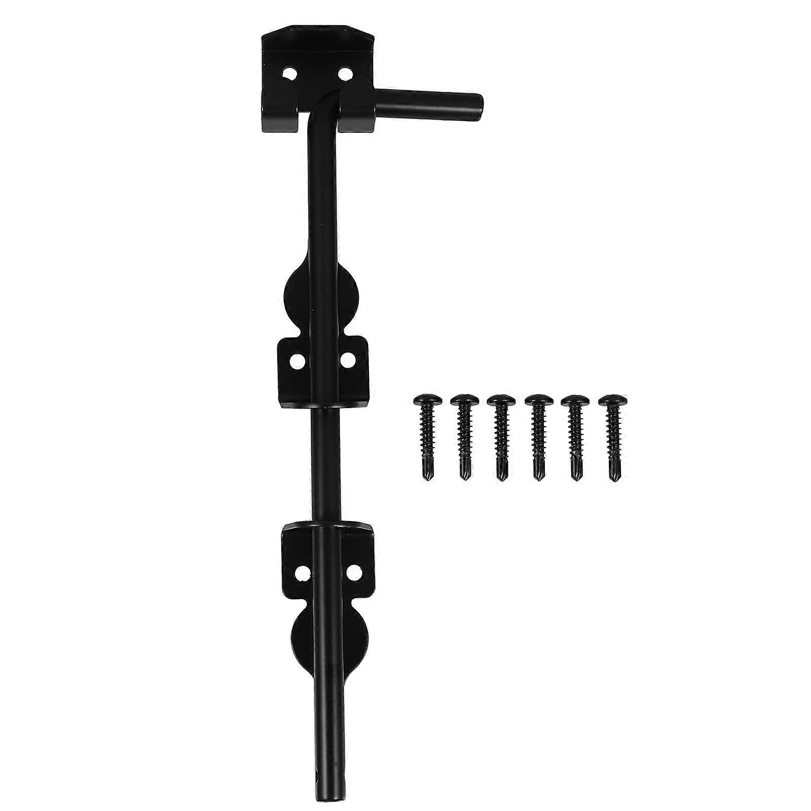 Gate Latch Heavy Duty Cane Bolt for Enhanced Security Black Iron