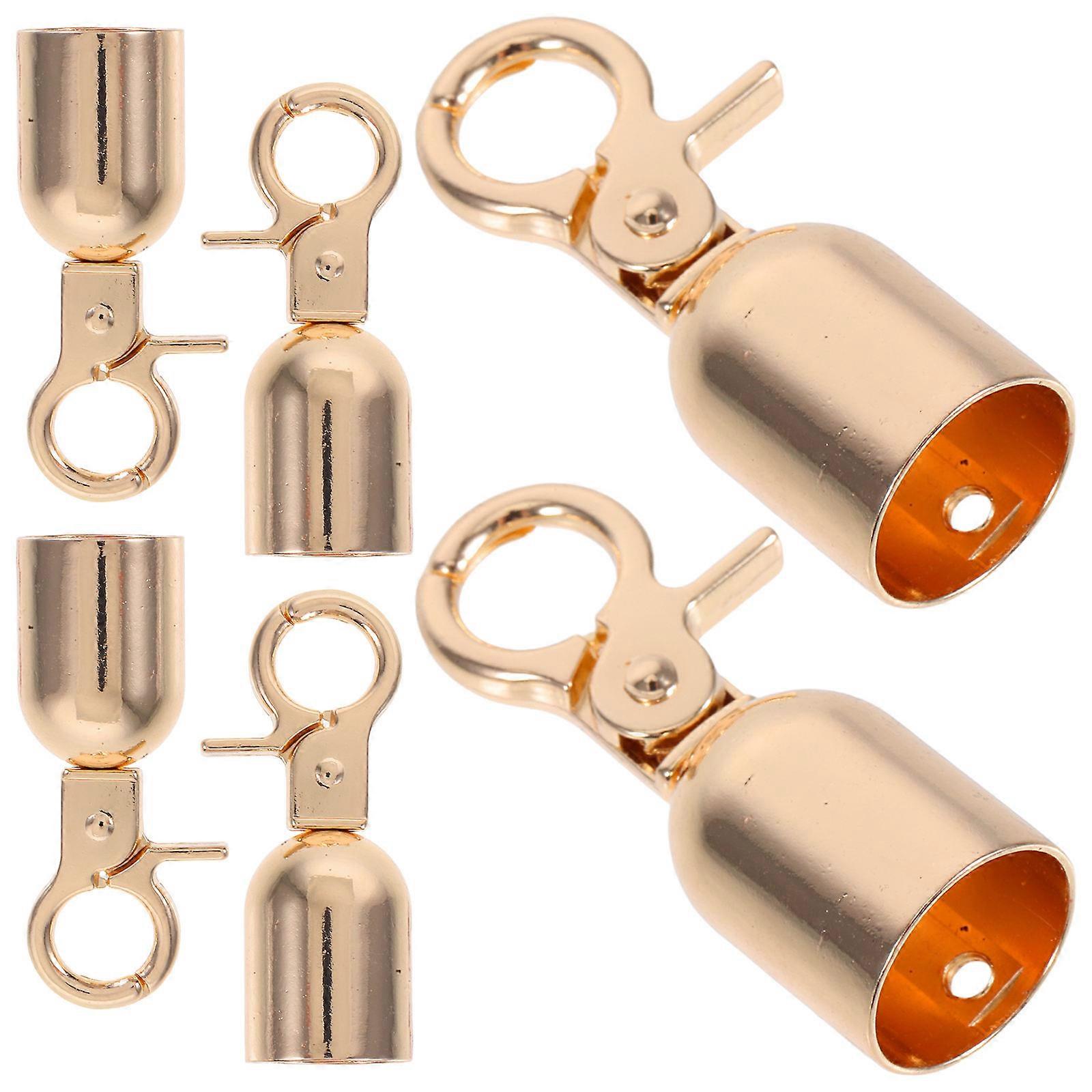 6pcs Metal Barrier Rope End Hooks with Screws Versatile Carabiner Clips for Crowd Control, Queue Dividers, Stanchions, and Belts