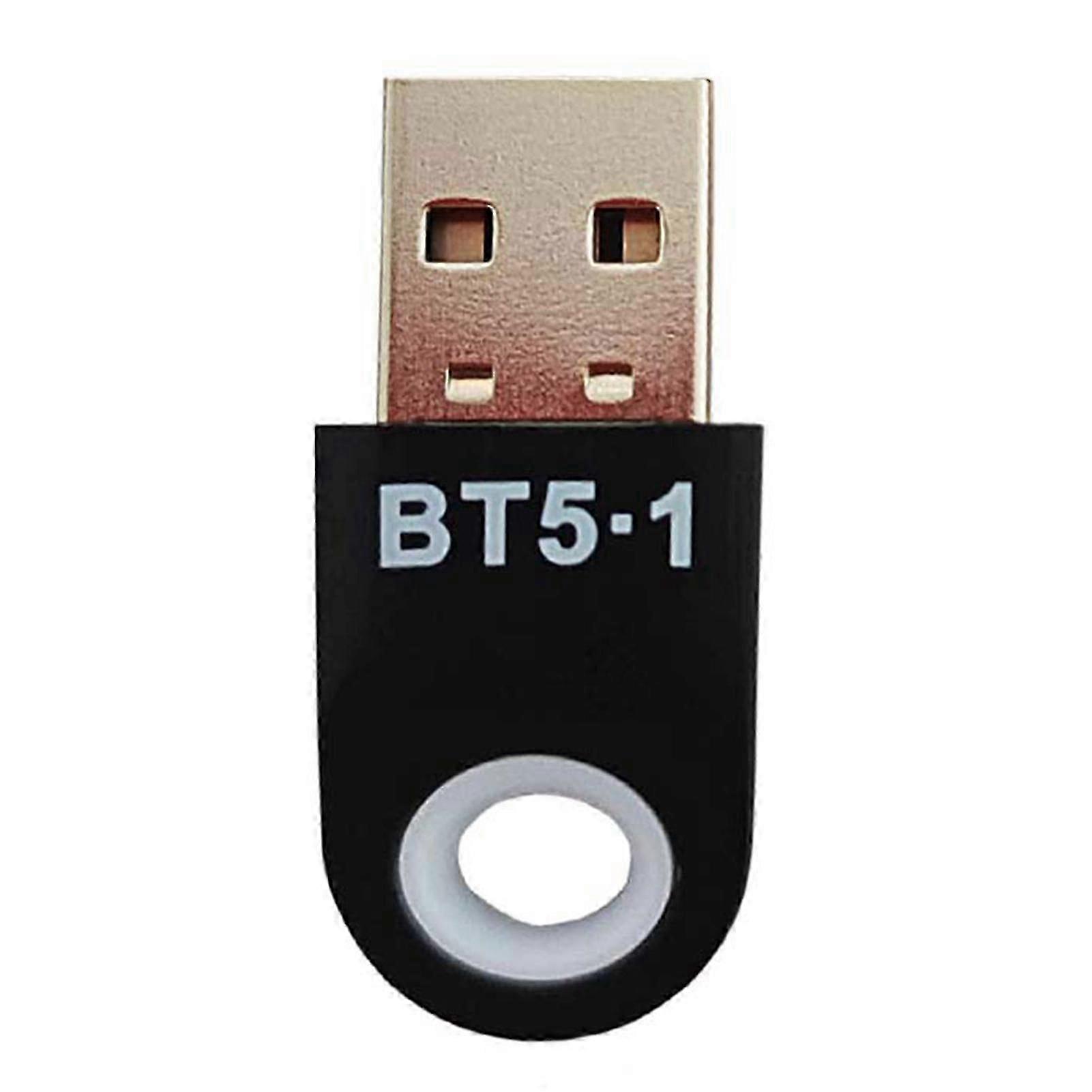 Ricevitore compatibile con Bluetooth Wireless Quick Connect USB portatile Dongle adattatore 5.1 compatibile con Bluetooth per Windows 7/8/8.1/10Black SZRH A-W