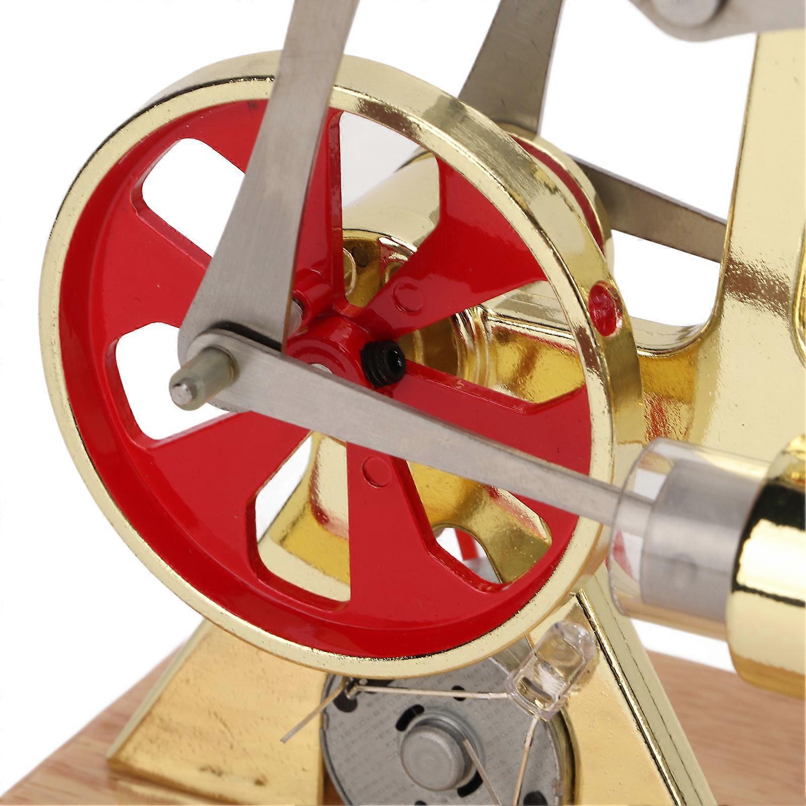 Stirling Engine Model Scientific Physical Model Golden Two Cylinder nce Stirling Engine Model Educational Toy