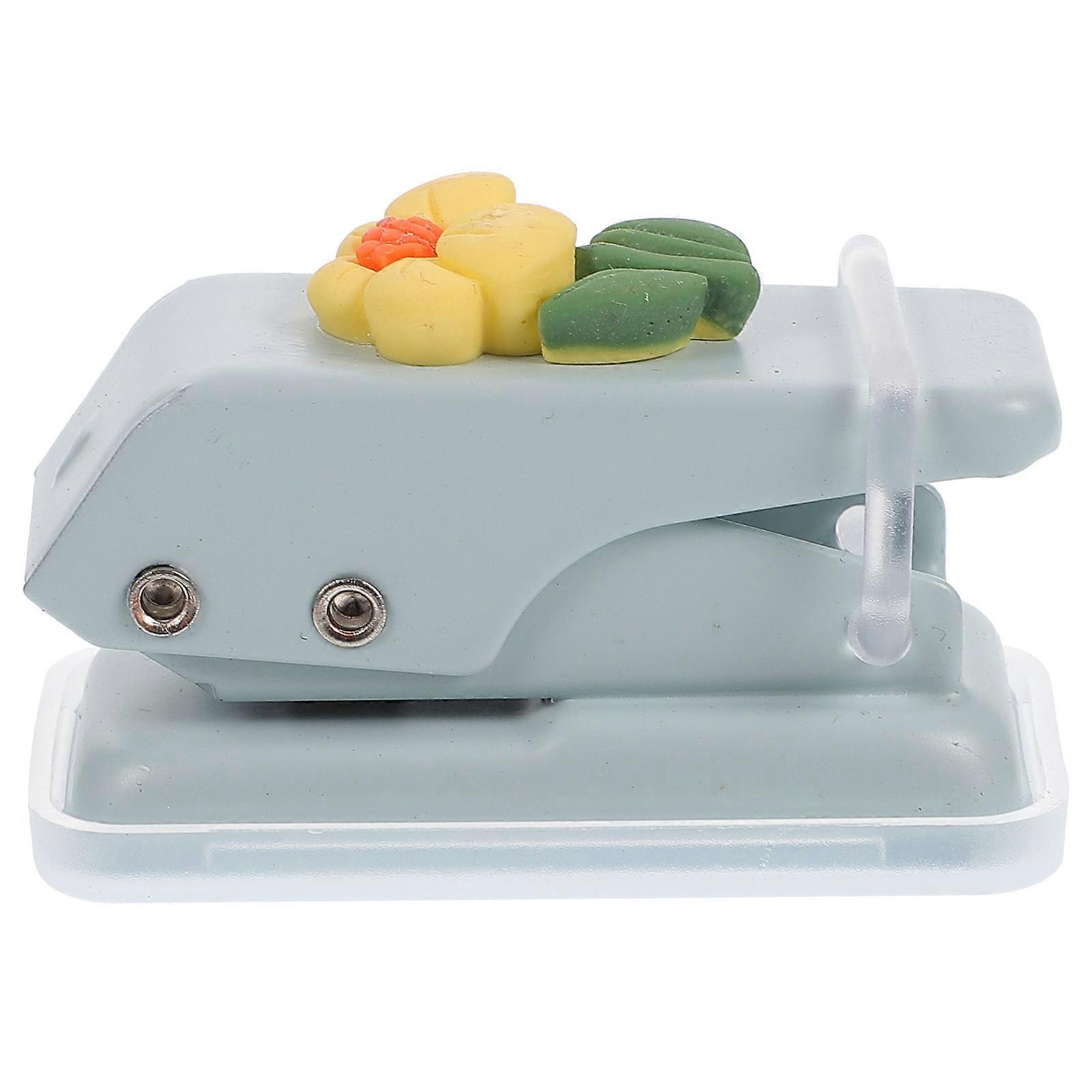 Manual Paper Punch Tool For Craft Enthusiasts Home Use Durable Sky-Blue 1Set