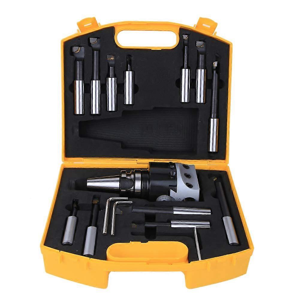 CNC Bowing Cutter Set, Hardness 40CR Milling Cutter Kit, F118, 75mm Head Diameter, Precision Cutting Tool for Machining (BT30F11812pcs)